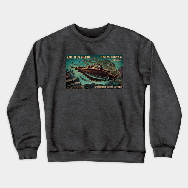 Nautilus Brand Matches Crewneck Sweatshirt by ChetArt